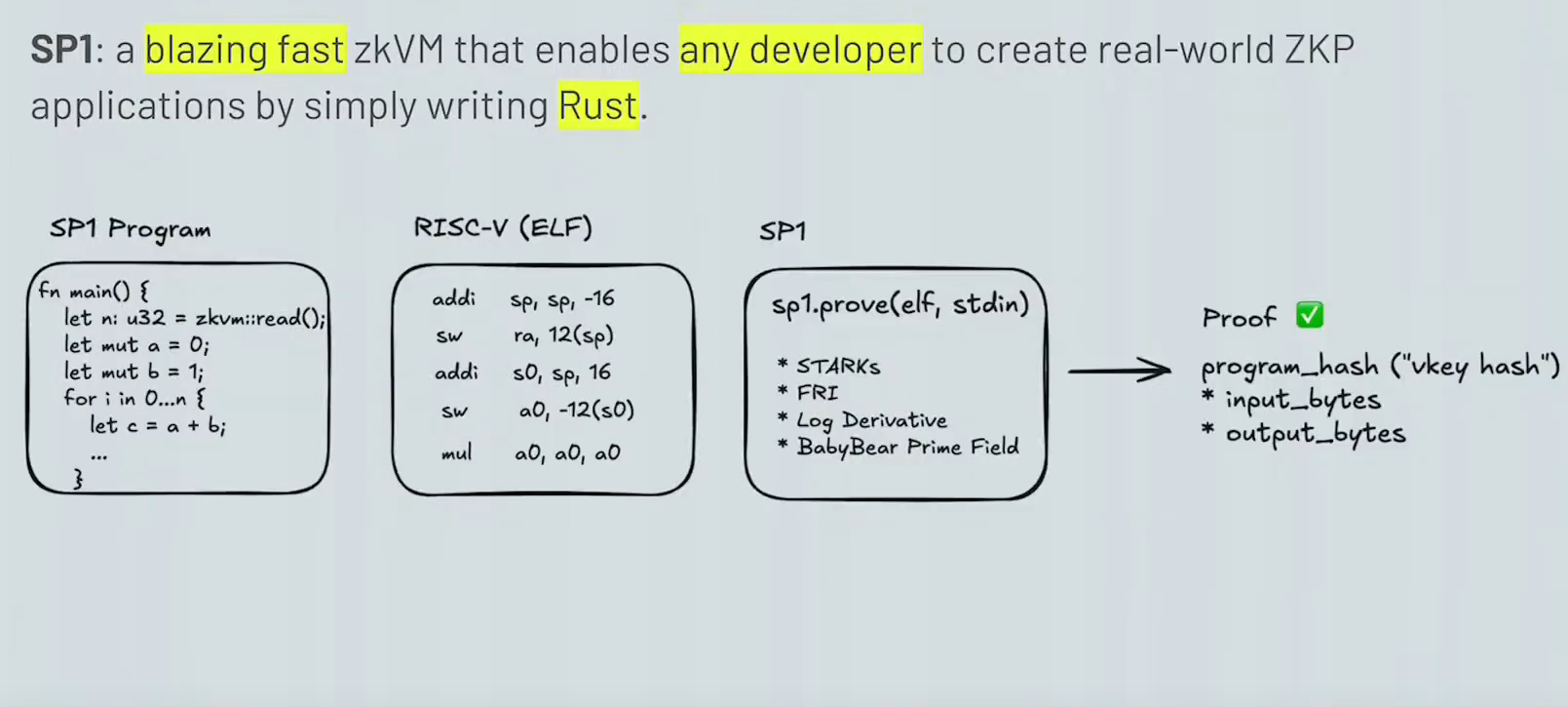 SP1 pipeline diagram from Uma Roy's Frontiers 2024 presentation